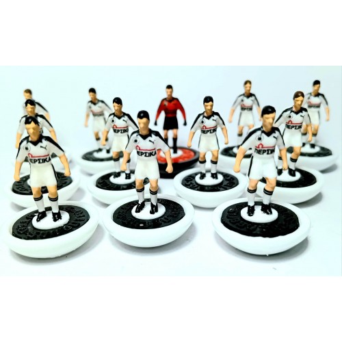 Subbuteo Andrew Table Soccer PAOK 1984-1985 Greek Champions on Lightweight  Bases
